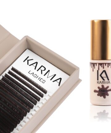 CHOCO Brun lim + Brun vippeextensions mix